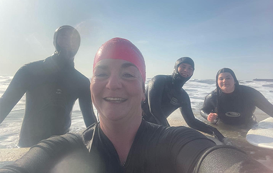 4 people in water