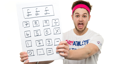 man holding an alcohol calculator