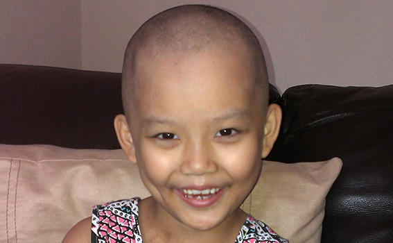 Child smiling at camera