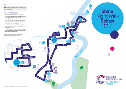Belfast Route Map