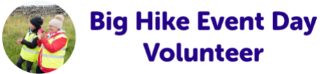 Banner asking people to join the big hike