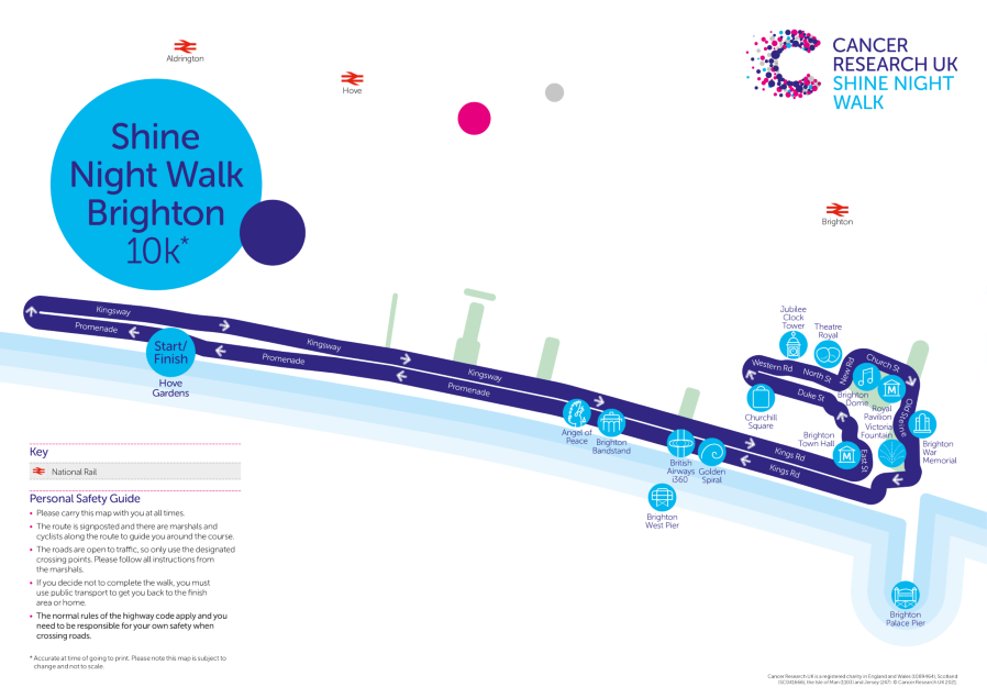 Download the Brighton Shine Walk Map Brighton Shine Night Walk Map