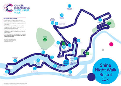 Bristol route map