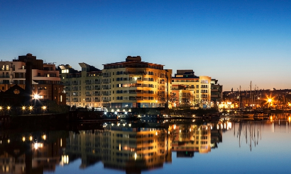 Bristol Harbour at Night