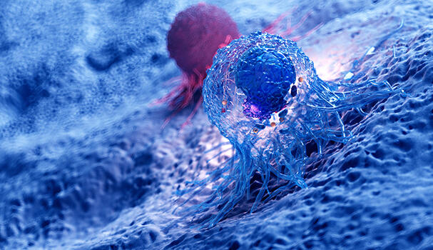 Cancer cell illustration