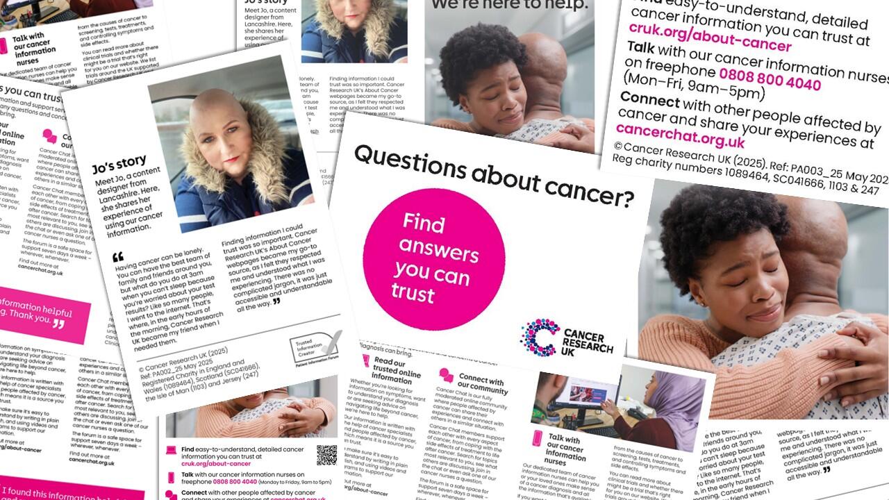 cancer information leaflets
