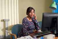 Woman on the phone