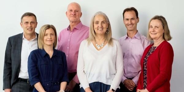 Centre for Drug Development leadership team (from left to right: Lars Erwig, Amber Holmes, Robert Williams, Raffaella Mangano, Stephen Nabarro, Sarah Halford)