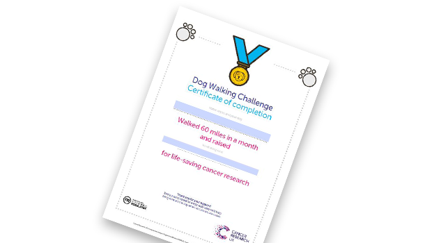 AO Dog Walk Certificate