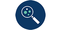 Challenge 2 early detection icon - a magnifying glass