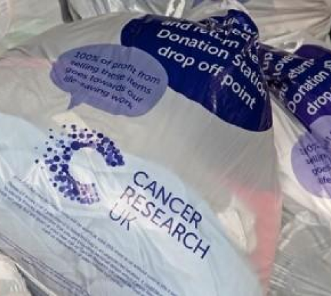 Clothing donation bags