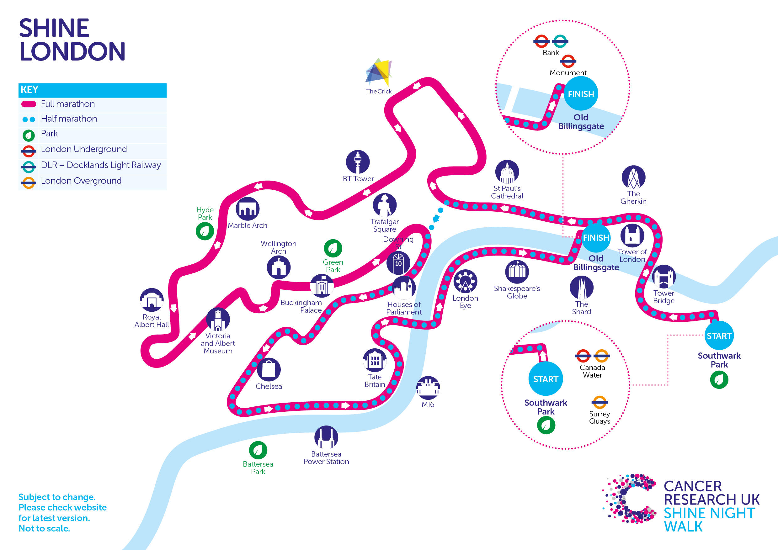 Shine Night Walk London | Cancer Research UK