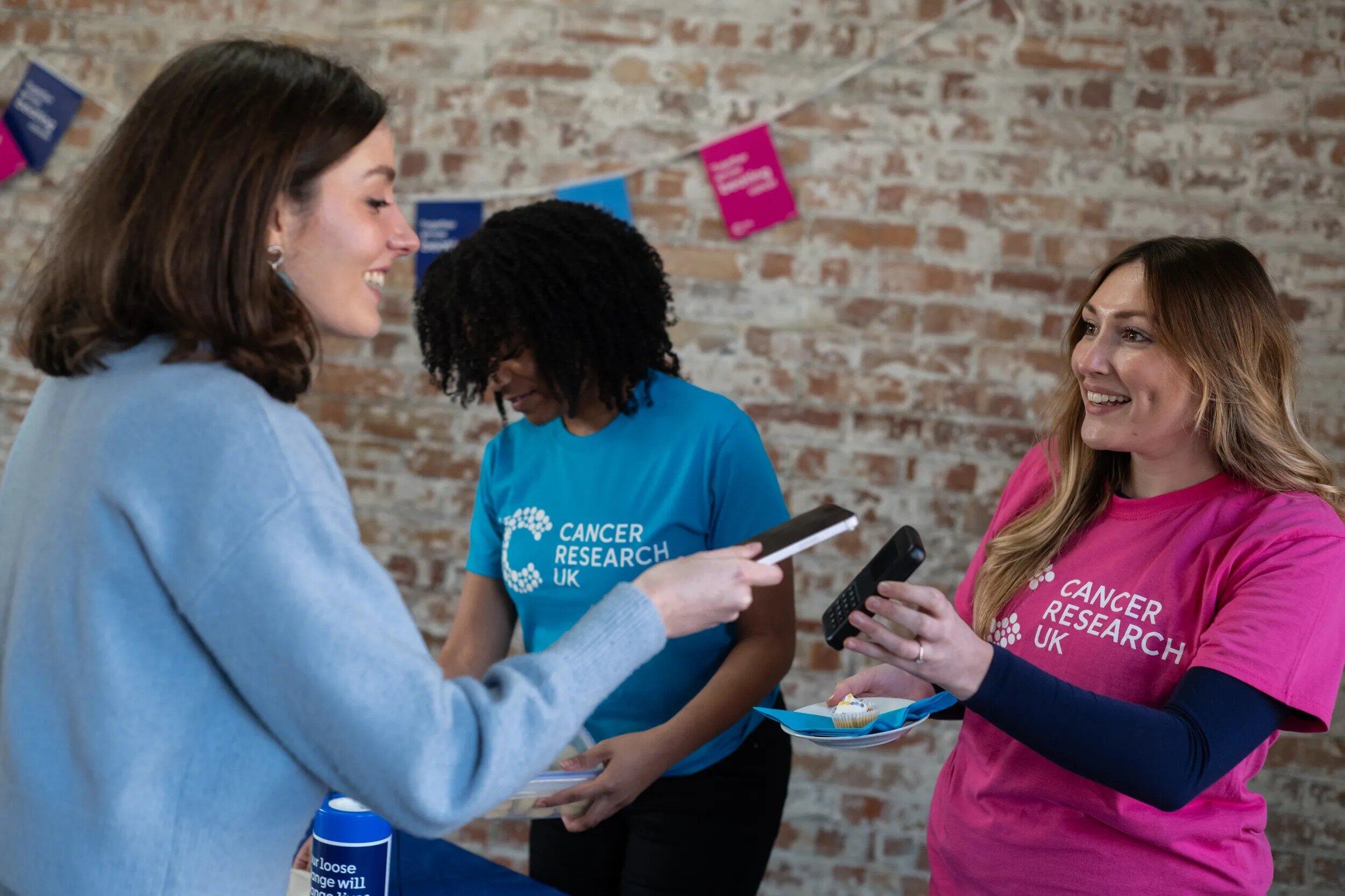 Participant purchasing from a volunteer