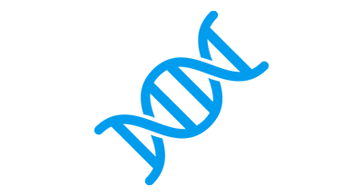 DNA icon blue