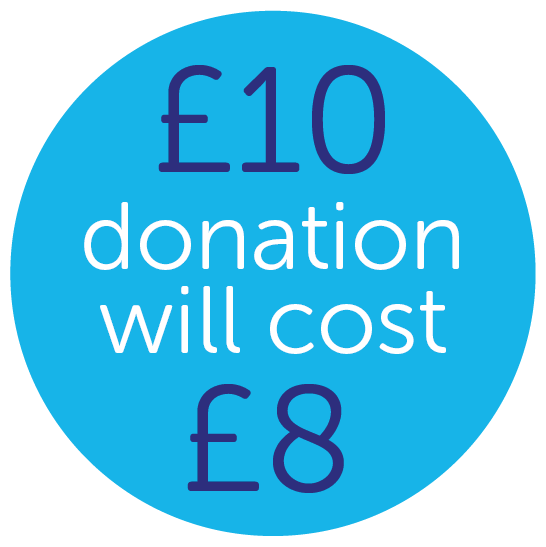 £8 donation means £10