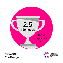2.5K milestone badge for the November Swim 10K Challenge
