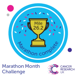 Finisher badge - Marathon Month Challenge Mile 26.2 - Marathon Month Challenge