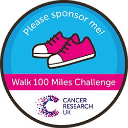 Download Walk 100 miles challenge badge