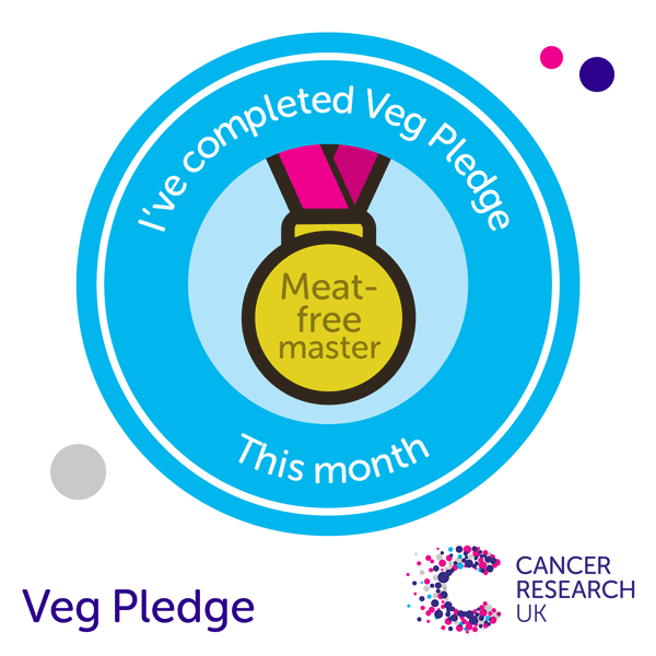 Veg Pledge - finisher badge. Veg Pledge - finisher badge.