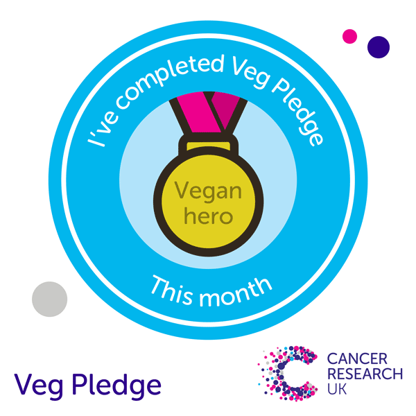 Veg Pledge - finisher badge. Veg Pledge - finisher badge.