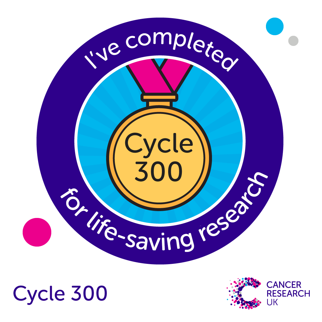 Cycle 200 - completion badge Cycle 300 - completion badge
