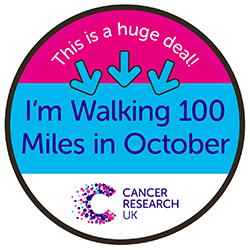 Walk 100 Miles Challenge huge deal badge