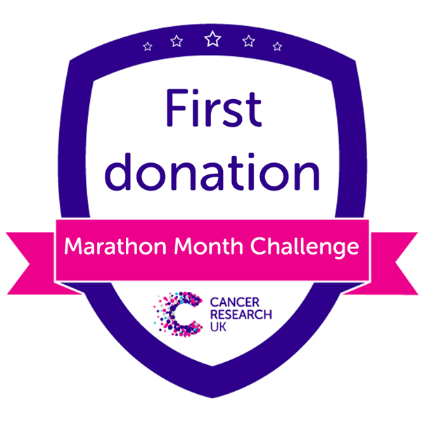 Marathon Month First Donation Badge Marathon Month First Donation Badge