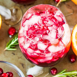 Cranberry and Pomegranate Mocktail