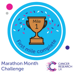 Mile 1 badge - Marathon Month Challenge Mile 1 badge - Marathon Month Challenge