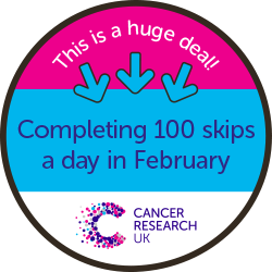Round Badge Completing 100 skips in February thumbnail