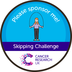 Round badge please sponsor me image woman thumbnail