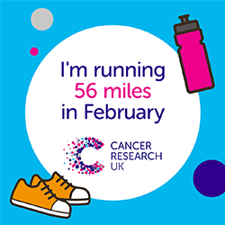 I'm running 56 miles in Feb badge