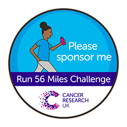 Run 56 miles challenge badge please sponsor me