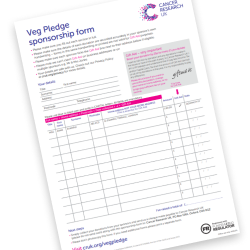 Veg Pledge sponsorship form Veg Pledge sponsorship form