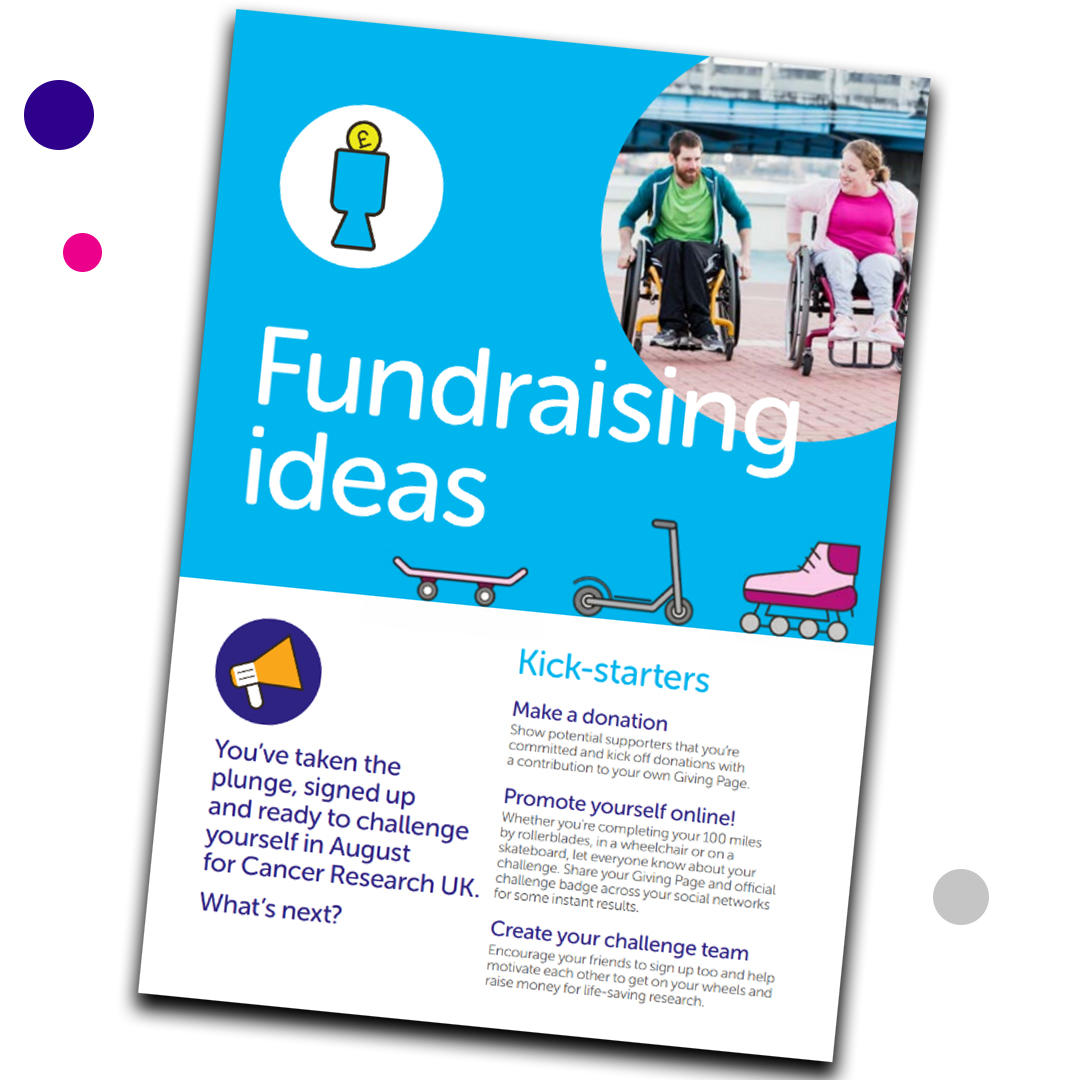 Wheel 100 Challenge Fundraising Hub Cancer Research UK