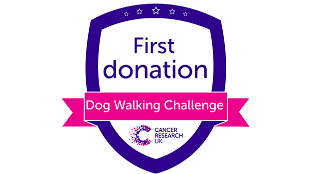 Dog Walking Challenge 1st donation badge