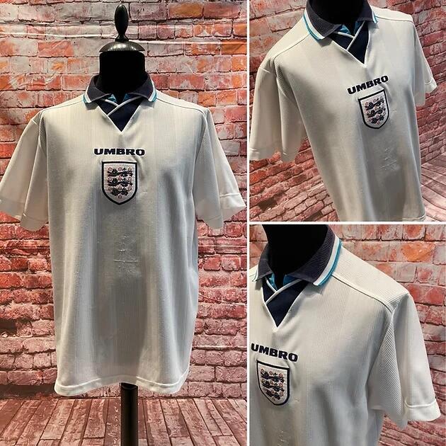image of football shirts on a manikin