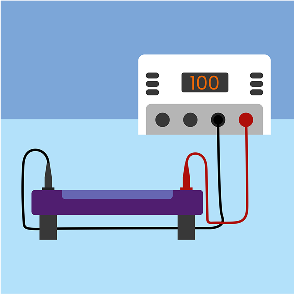 illustration of electrophoresis machine