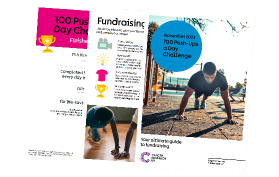 Montage of individual fundraising pack pages