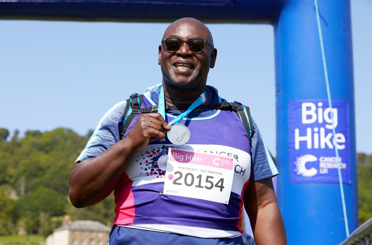 man with a medal