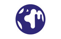 Blue Globe Icon