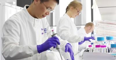 Cancer Research UK researchers in a laboratory