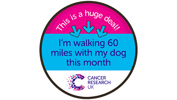 Huge deal dog walk challenge badge