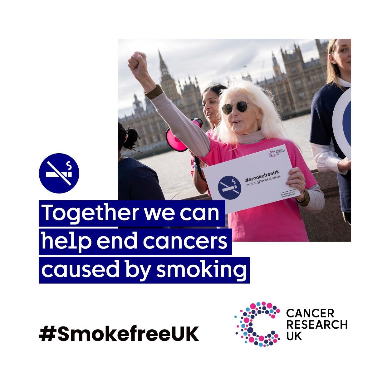 Campaigns Ambassadors in Westminster to tell UK Government that 'Together, we can end cancers caused by smoking'