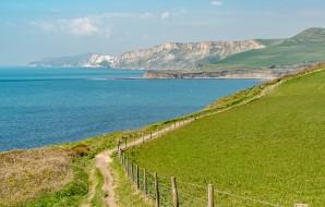 Landscape of Big hike Jurassic Coast