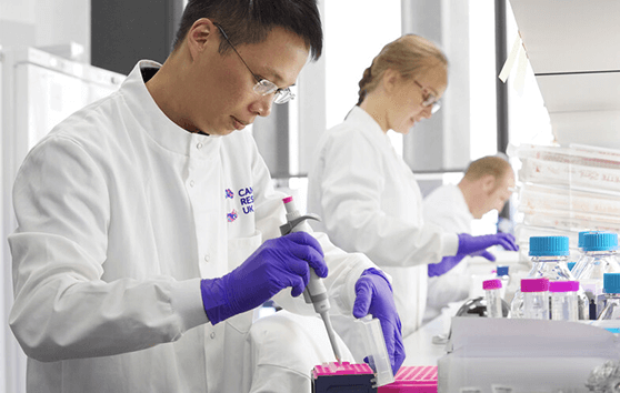 People working in a lab