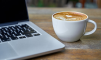 laptop and coffee