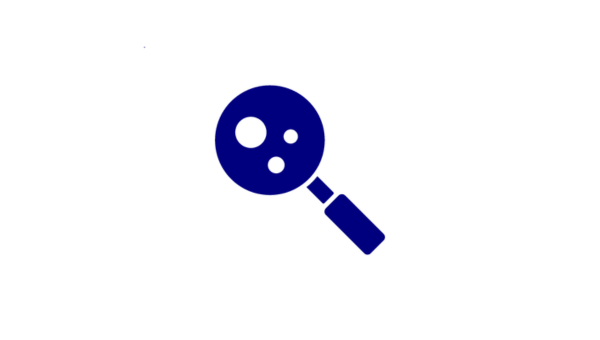 navy icon of magnifying glass navy icon of magnifying glass