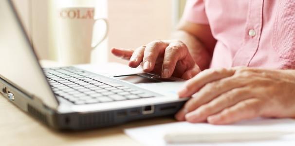 Man with laptop