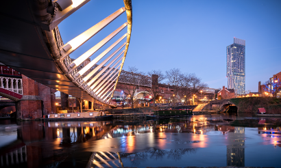 Manchester at night
